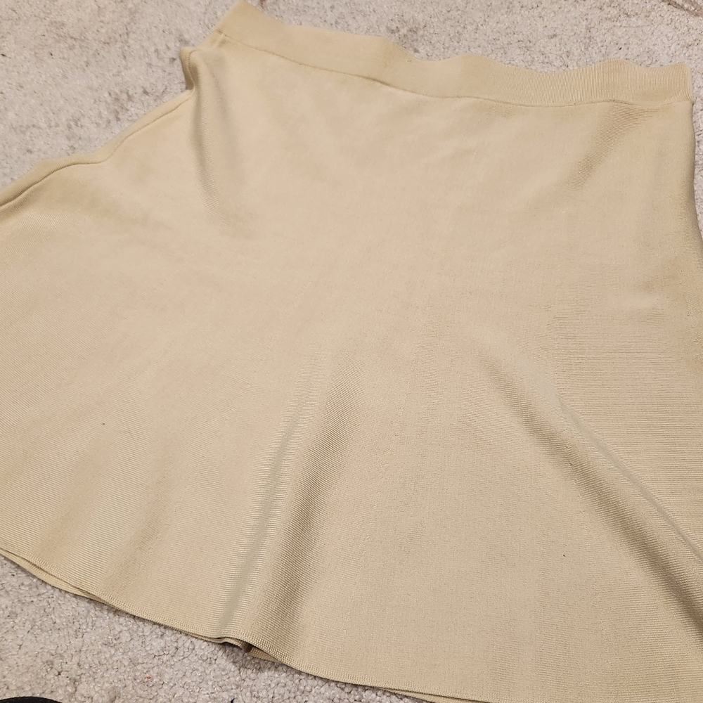 Karen Millen Beige A-Line Skirt